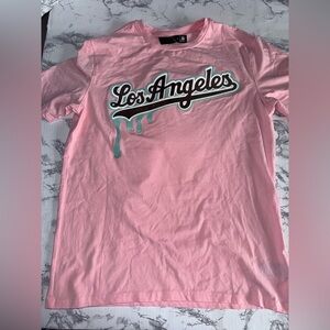 Pro Standard Sz Small MLB LA Dodgers pink Drop Pro Team Short Sleeve T-Shirt LNC